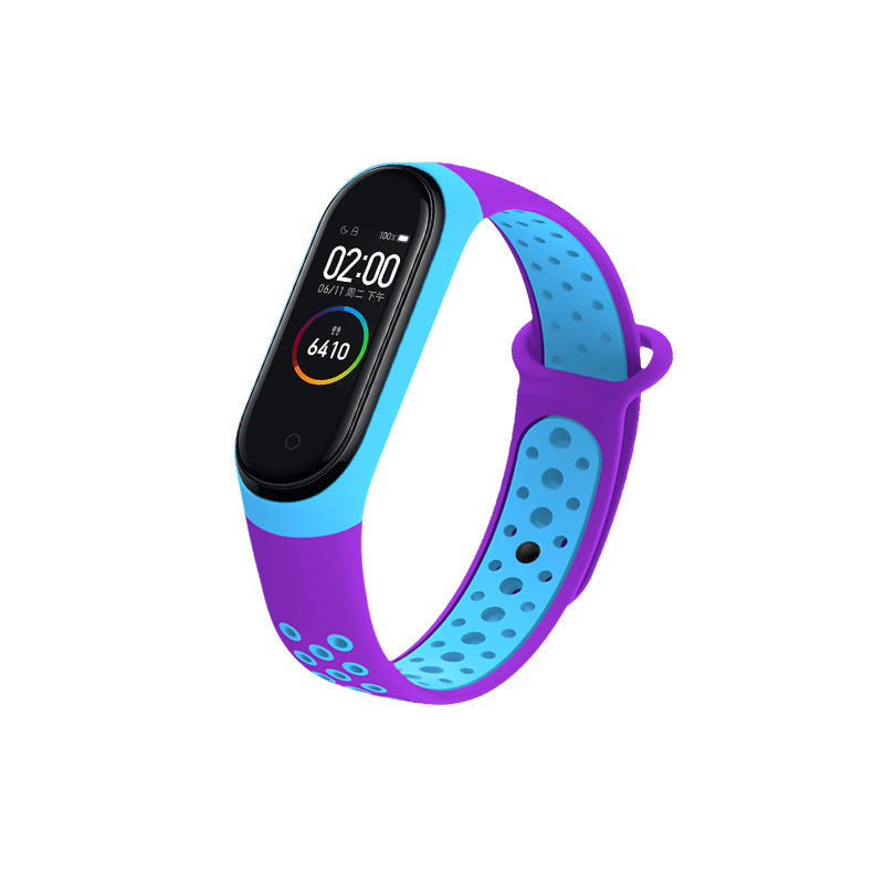 Mi Band 4 Wristband Universal Mi 3 Smart Sports Bracelet With Dual Color Replacement Strap - Nyaabs