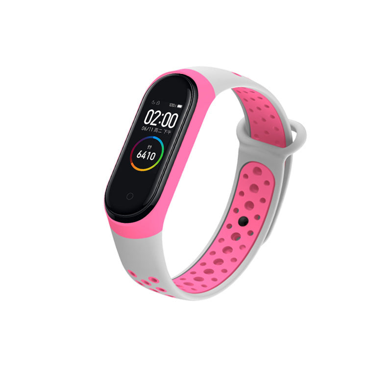 Mi Band 4 Wristband Universal Mi 3 Smart Sports Bracelet With Dual Color Replacement Strap - Nyaabs