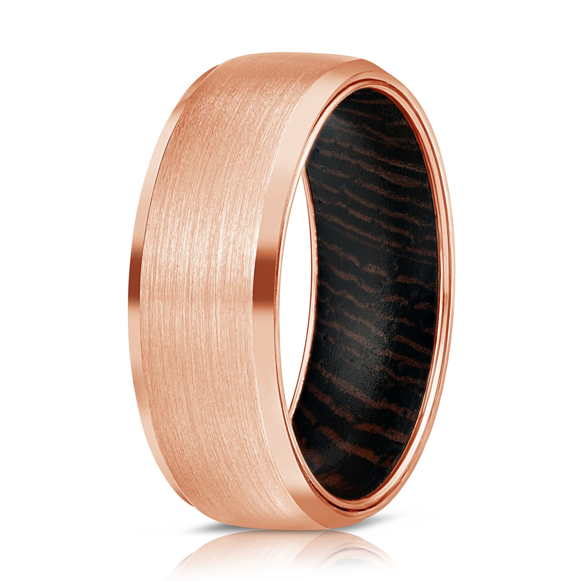 Men Tungsten Carbide Ring Rose Gold - Nyaabs