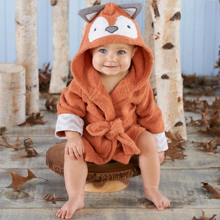 Children's Hooded Absorbent Animal-shaped Bathrobe - Nyaabs