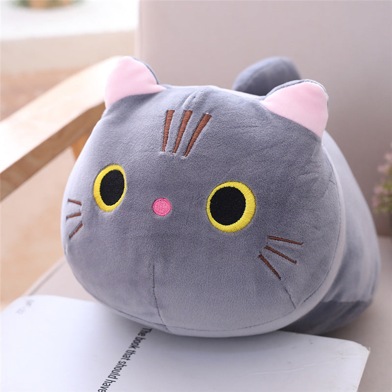 Large Size Cartoon Cat Plush Toys Stuffed Cloth Doll Long Animal Pillow Cushion - Nyaabs