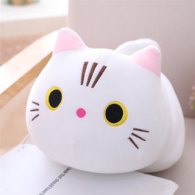 Large Size Cartoon Cat Plush Toys Stuffed Cloth Doll Long Animal Pillow Cushion - Nyaabs