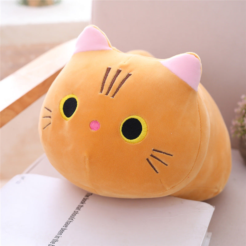 Large Size Cartoon Cat Plush Toys Stuffed Cloth Doll Long Animal Pillow Cushion - Nyaabs