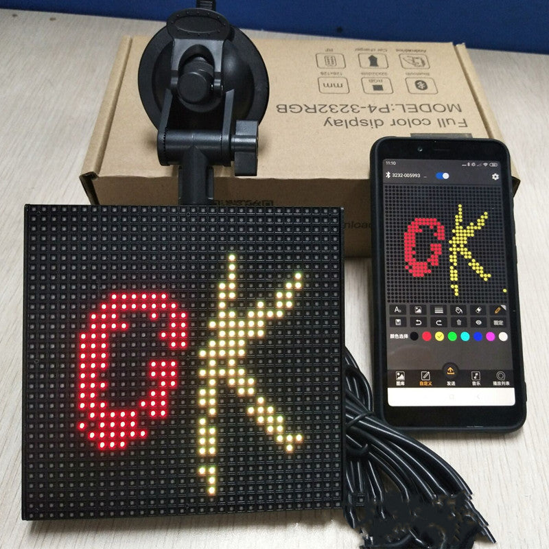 Full-Color Bluetooth Emoticon Car Led Display - Nyaabs