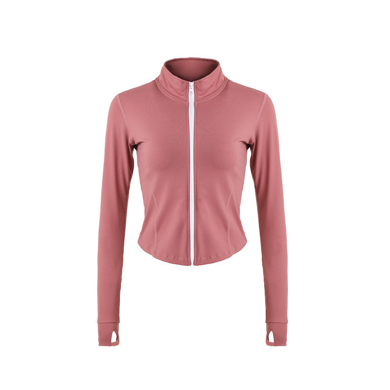 Long Sleeve Yoga Sports Top Workout Wear Women's Sports Jacket Women's Running Wear - Nyaabs