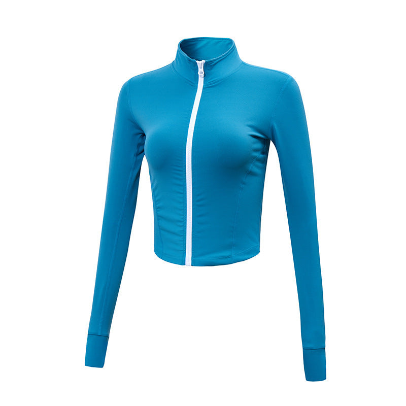 Long Sleeve Yoga Sports Top Workout Wear Women's Sports Jacket Women's Running Wear - Nyaabs