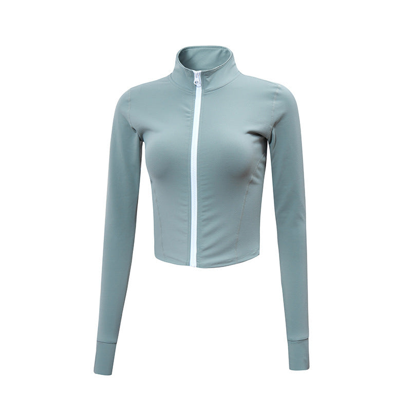 Long Sleeve Yoga Sports Top Workout Wear Women's Sports Jacket Women's Running Wear - Nyaabs