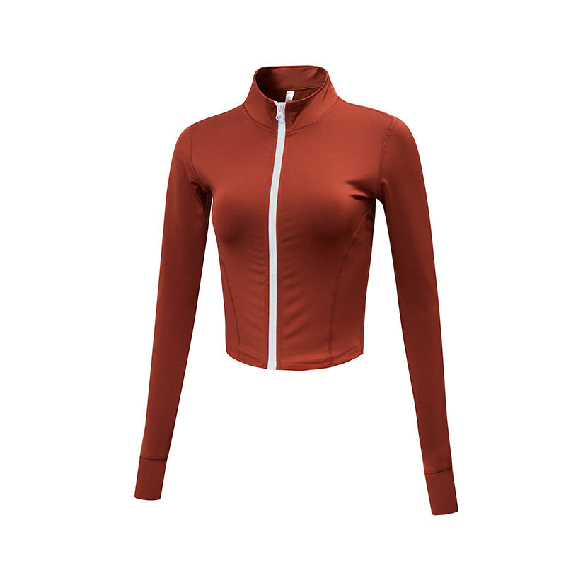 Long Sleeve Yoga Sports Top Workout Wear Women's Sports Jacket Women's Running Wear - Nyaabs