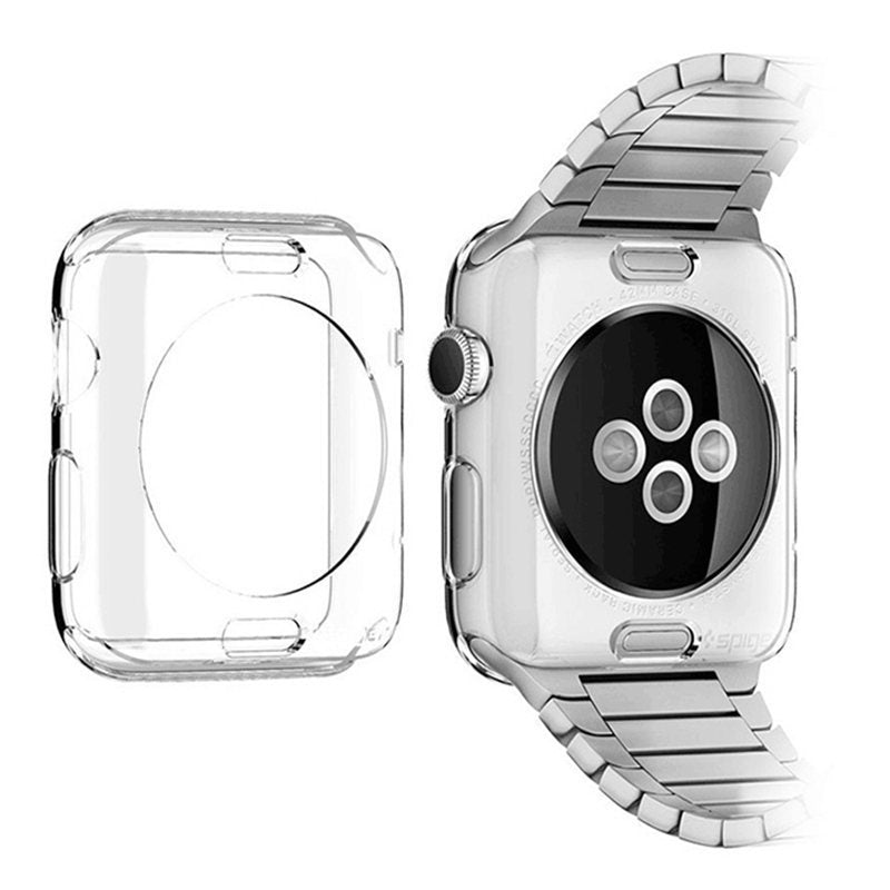 Compatible with Apple, Suitable For IWatch Protective Sleeve Apple Watch Transparent TPU Silicone Soft Shell - Nyaabs