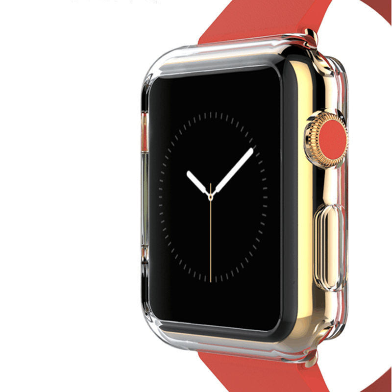 Compatible with Apple, Suitable For IWatch Protective Sleeve Apple Watch Transparent TPU Silicone Soft Shell - Nyaabs