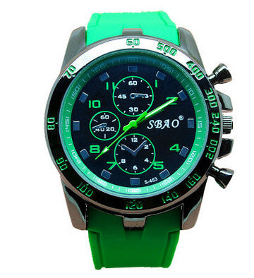 Multi-Color Quartz Watch Student Watch Foreign Trade Silicone - Nyaabs