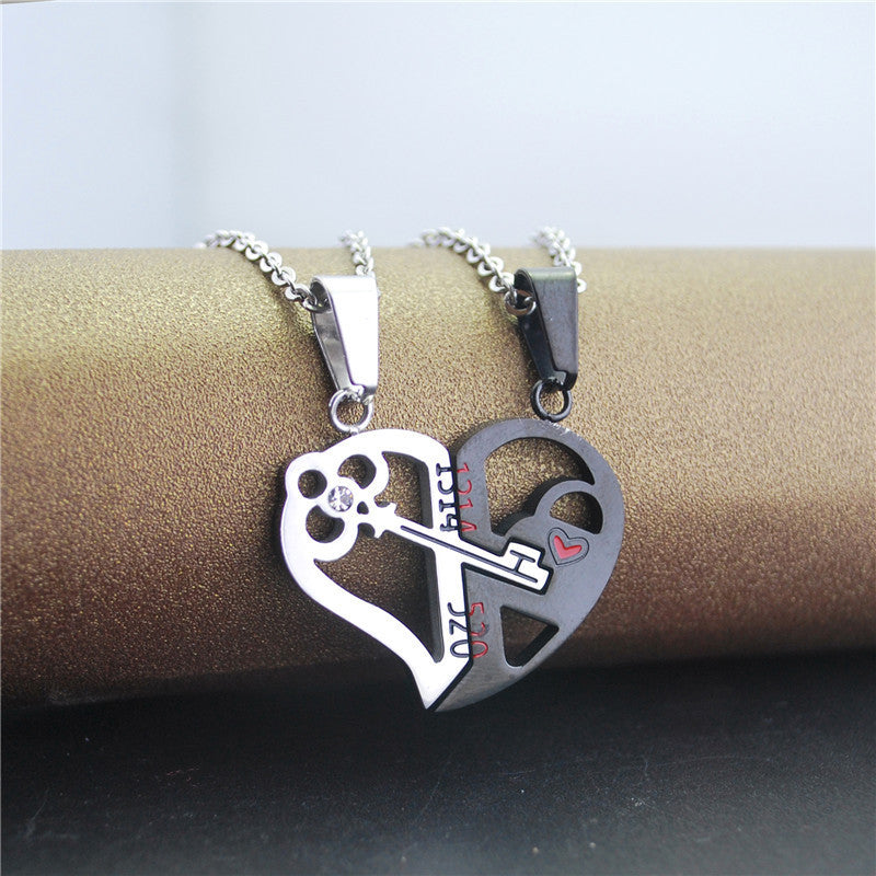 Love Key Combination Men And Women Couple Necklace - Nyaabs