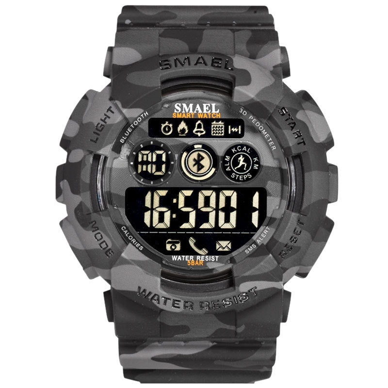 Outdoor Waterproof Japanese Movement Multifunctional Sports Rubber Watch - Nyaabs