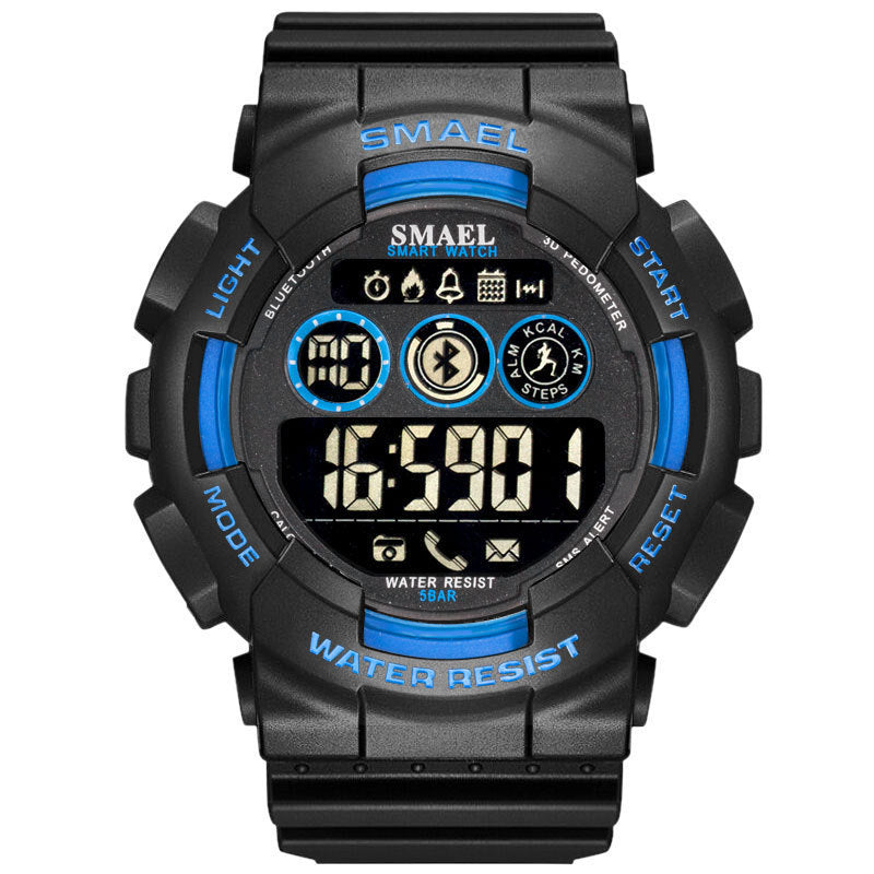 Outdoor Waterproof Japanese Movement Multifunctional Sports Rubber Watch - Nyaabs