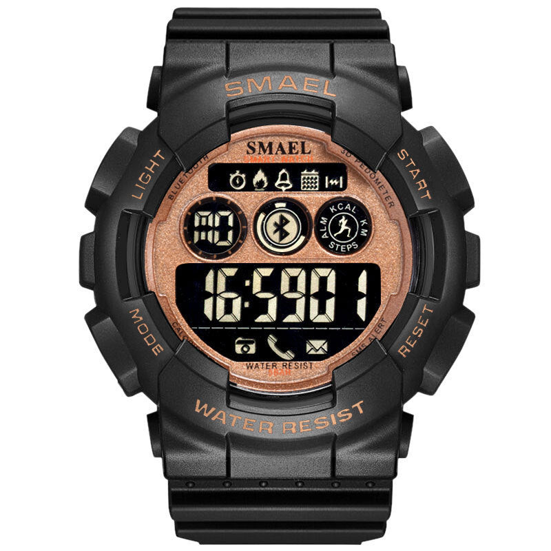 Outdoor Waterproof Japanese Movement Multifunctional Sports Rubber Watch - Nyaabs