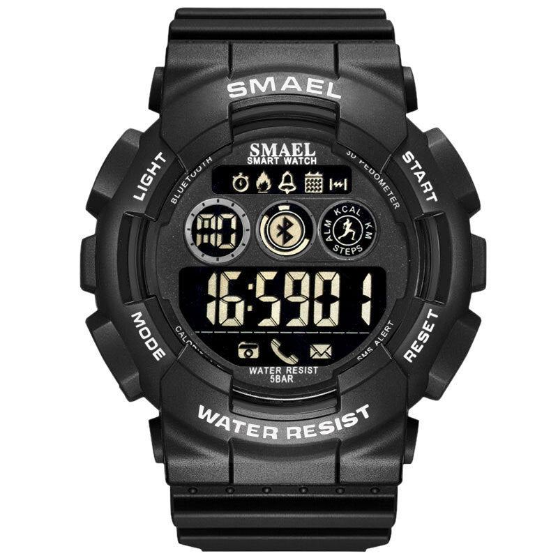 Outdoor Waterproof Japanese Movement Multifunctional Sports Rubber Watch - Nyaabs