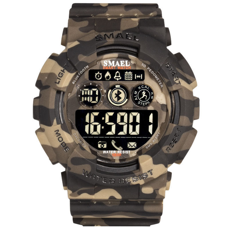 Outdoor Waterproof Japanese Movement Multifunctional Sports Rubber Watch - Nyaabs