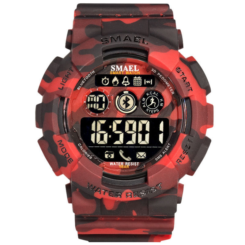 Outdoor Waterproof Japanese Movement Multifunctional Sports Rubber Watch - Nyaabs