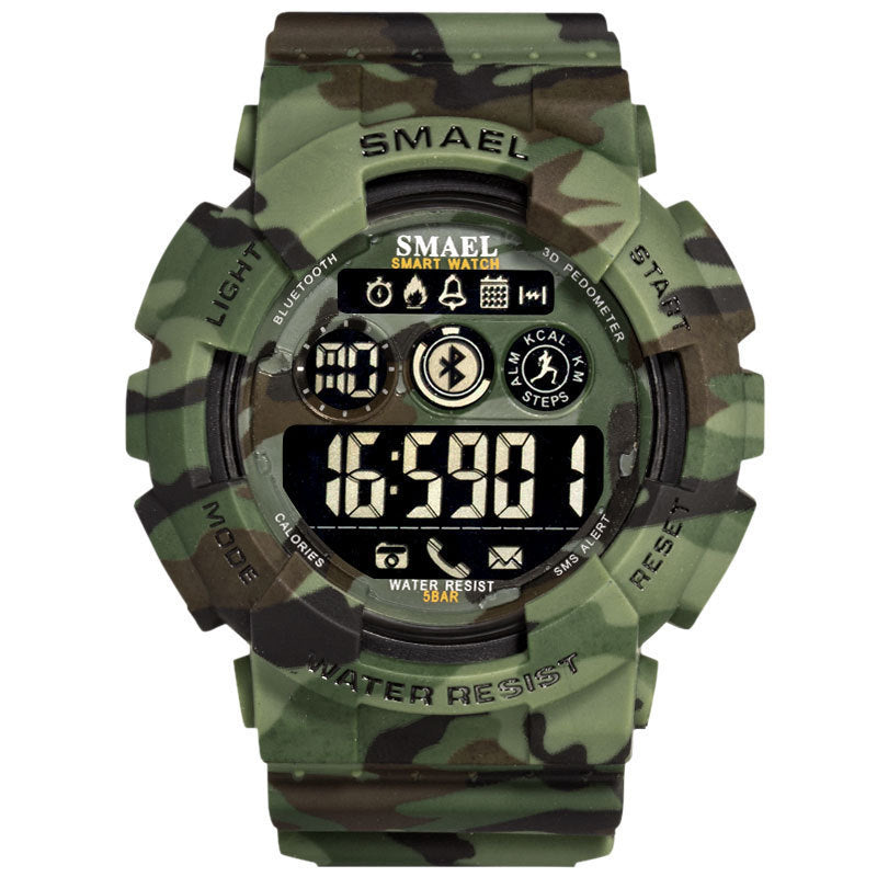 Outdoor Waterproof Japanese Movement Multifunctional Sports Rubber Watch - Nyaabs