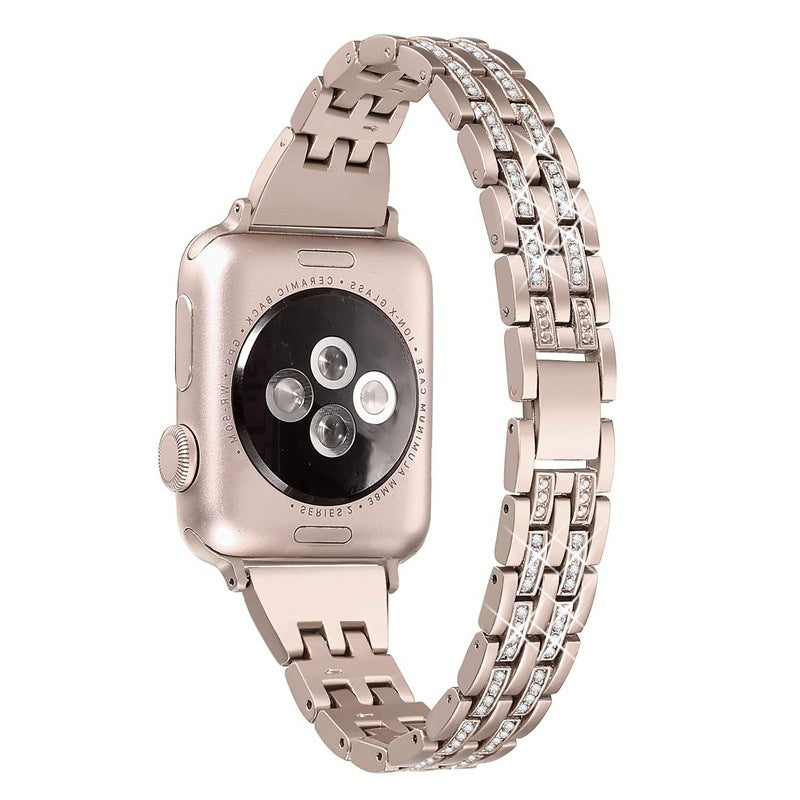 Suitable For Apple Watch With Apple Watch345 Generation Stainless Steel Strap - Nyaabs