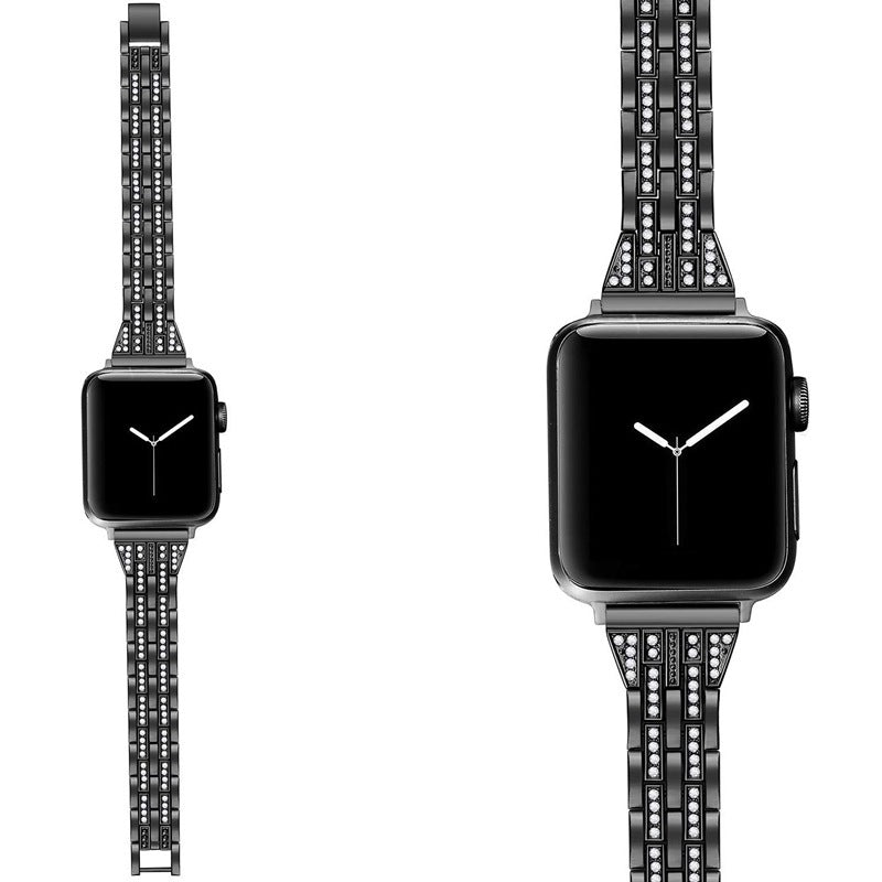 Suitable For Apple Watch With Apple Watch345 Generation Stainless Steel Strap - Nyaabs