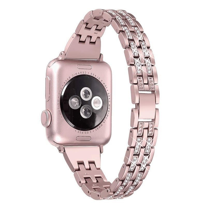 Suitable For Apple Watch With Apple Watch345 Generation Stainless Steel Strap - Nyaabs