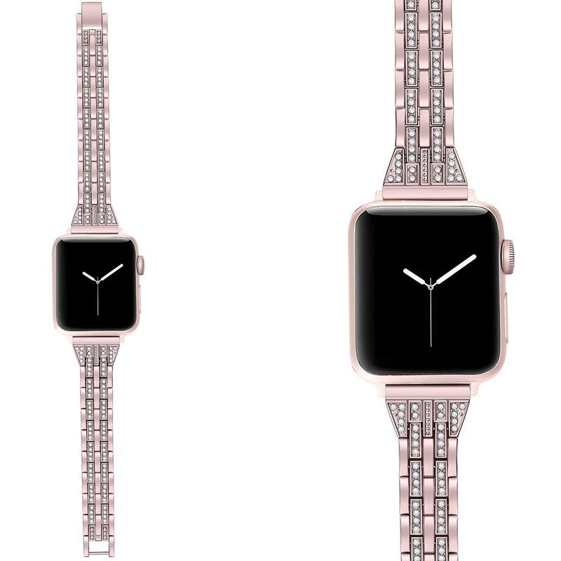 Suitable For Apple Watch With Apple Watch345 Generation Stainless Steel Strap - Nyaabs