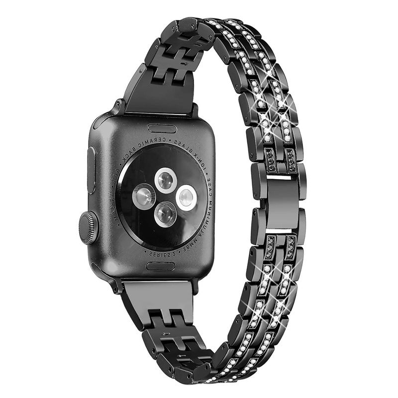 Suitable For Apple Watch With Apple Watch345 Generation Stainless Steel Strap - Nyaabs