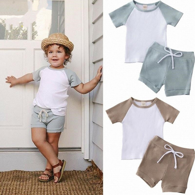 Shirt Shorts 2pcs For Baby Clothes Boy Kids Boys Clothing - Nyaabs