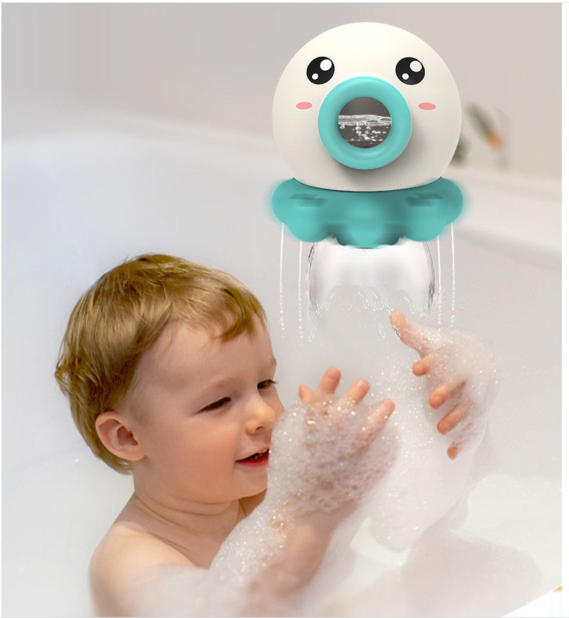 Octopus Fountain Bath Toy Water Jet Rotating Shower Bathroom Toy Summer Water Toys Sprinkler Beach Toys Kids Water Toys - Nyaabs