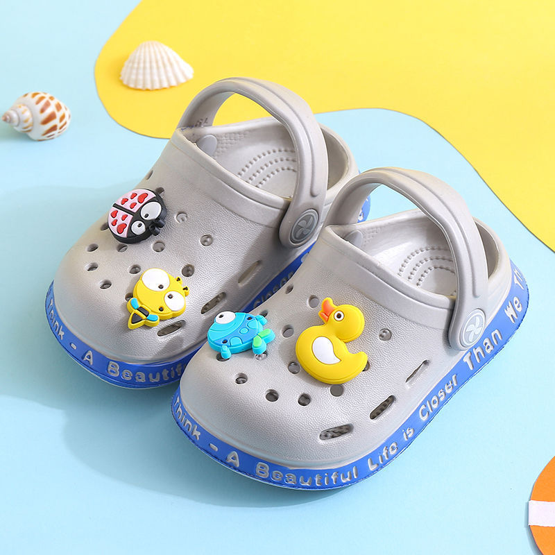 Kids Slippers for Boys Girls Cartoon Shoes Summer Toddler - Nyaabs