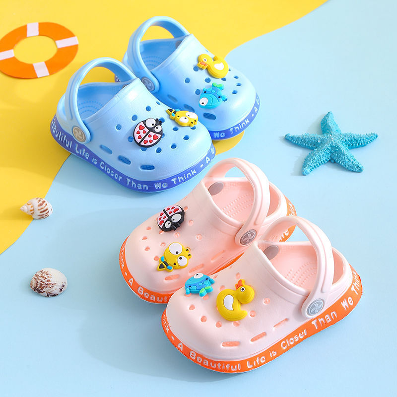 Kids Slippers for Boys Girls Cartoon Shoes Summer Toddler - Nyaabs