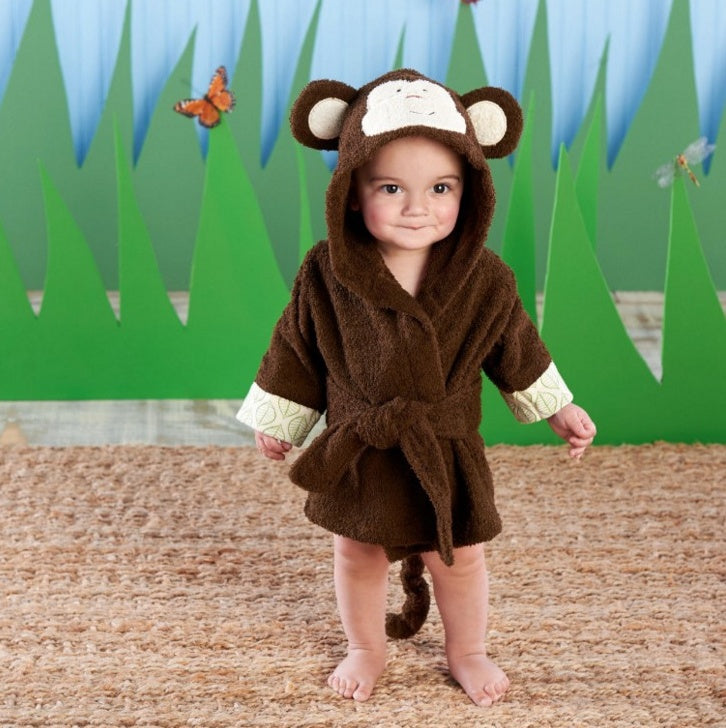 Cartoon Cute Animal Modeling Baby Bath Towels Baby Bathrobes Cotton Children's Bathrobes Baby Hooded - Nyaabs