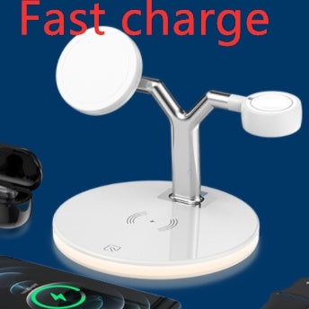 Compatible with Apple, 3 In 1 Magnetic Wireless Charger 15W Fast Charging Station For Magsafe Chargers - Nyaabs