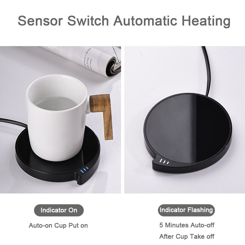 Smart Coffee Mug Cup Warmer For Office Home With Three Temperature Waterproof Thermostatic Heat Cup Pad - Nyaabs