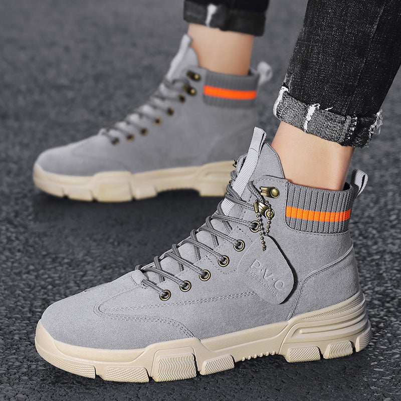 Men's high top work clothes men's shoes - Nyaabs