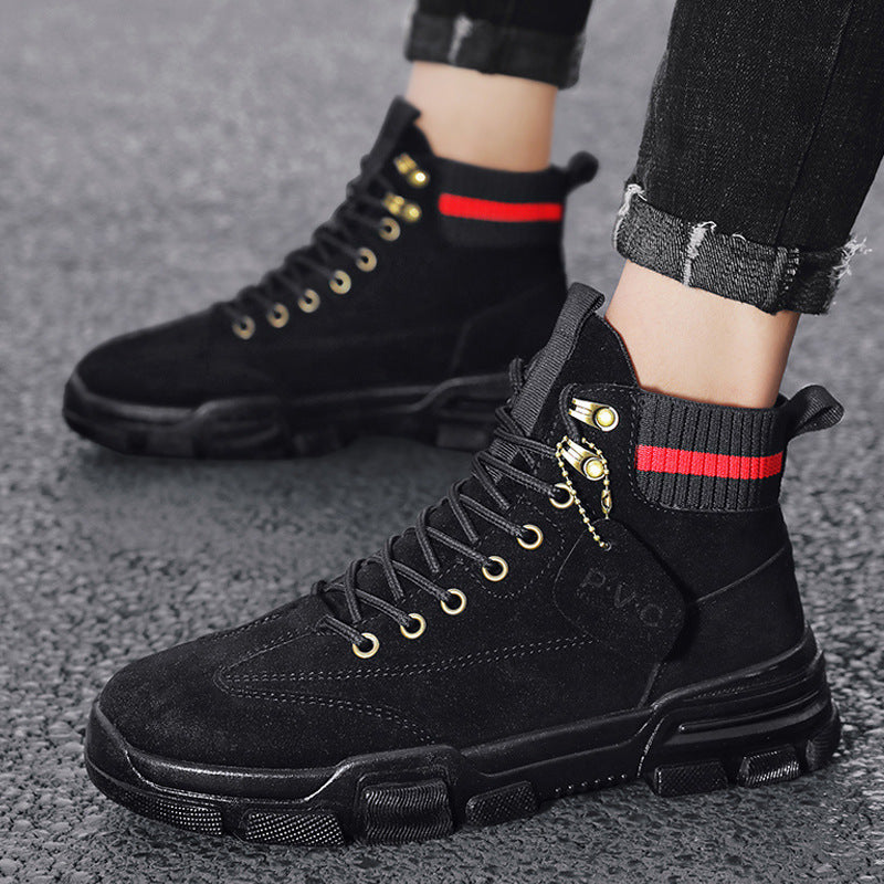 Men's high top work clothes men's shoes - Nyaabs