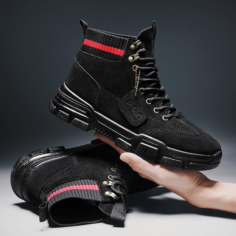 Men's high top work clothes men's shoes - Nyaabs