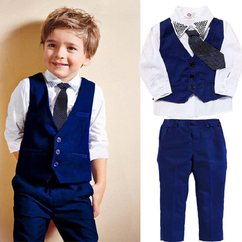 Casual Clothing Suits Boys' Clothes Vests Gentleman Suits - Nyaabs