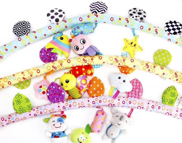 Baby Musical Mobile Toys for Bed Stroller Plush Baby Rattles Toys for Baby Toys 0-12 Months Infant - Nyaabs