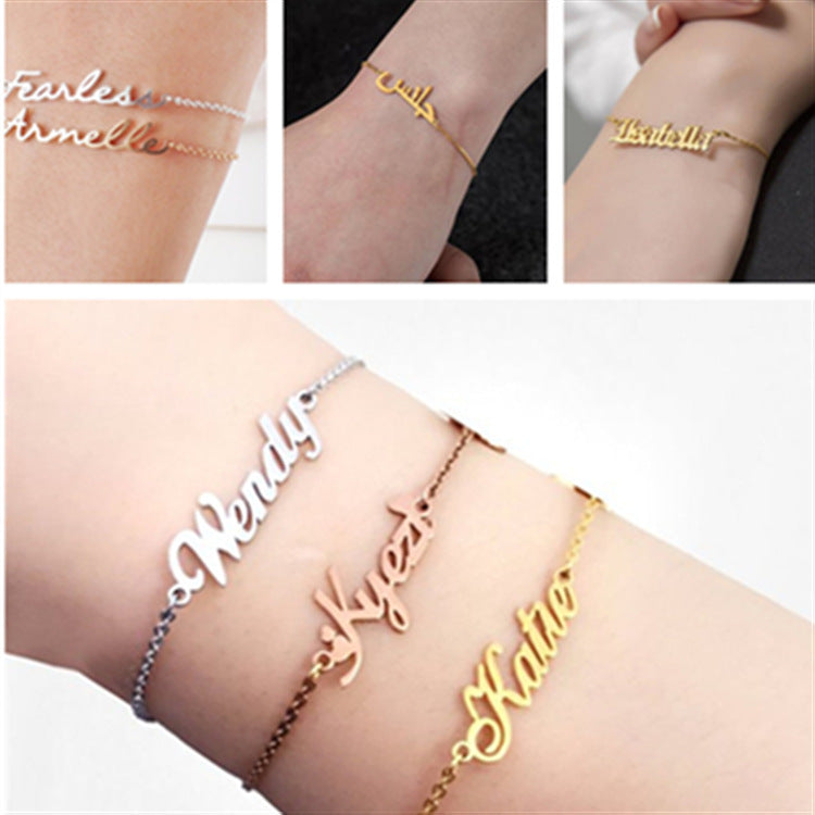 Summer Personalized Custom Name Anklets For Women Stainless Steel Cable Chain Gold Colour Sandy Beach Exquisite Jewelry Present - Nyaabs