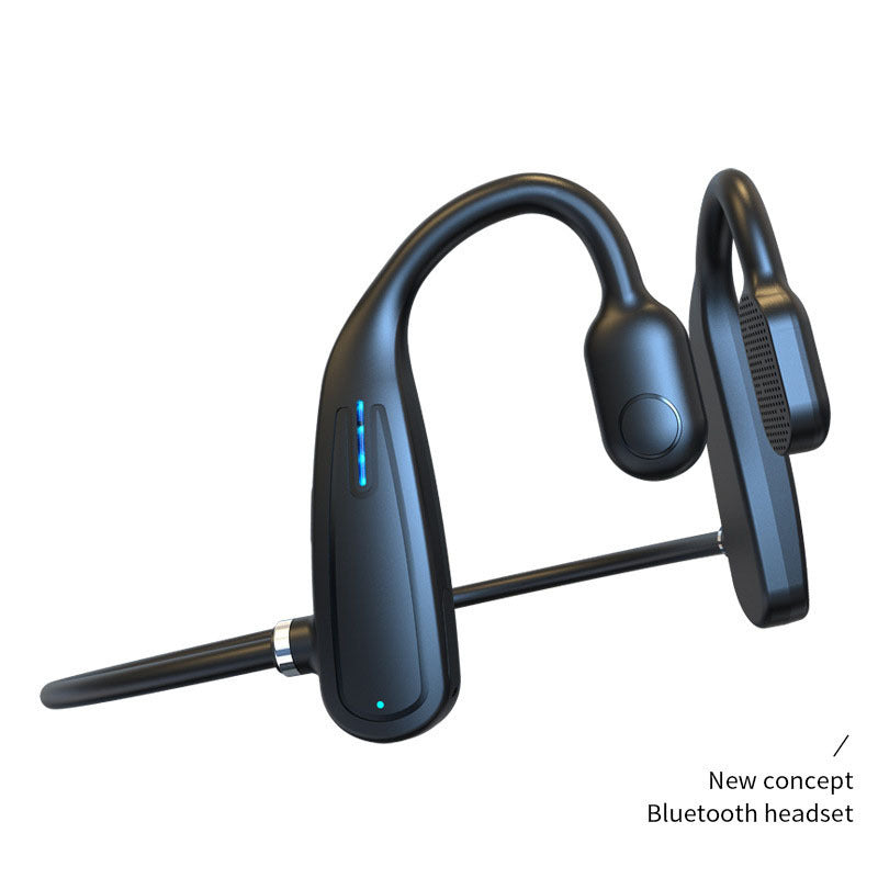 New Wireless Bone Conduction Earphones, Hanging-ear Fitness Sports Earphones, Ultra-long Standby Stereo Bluetooth Earphones - Nyaabs