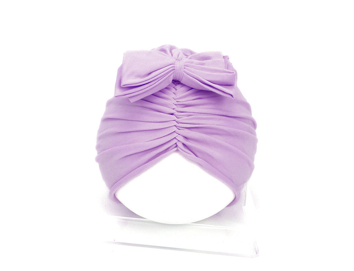 Cute Baby Hat Newborn Soft Baby Girl Hat Turban Infant Toddler Baby Cap Bonnet Headwraps - Nyaabs