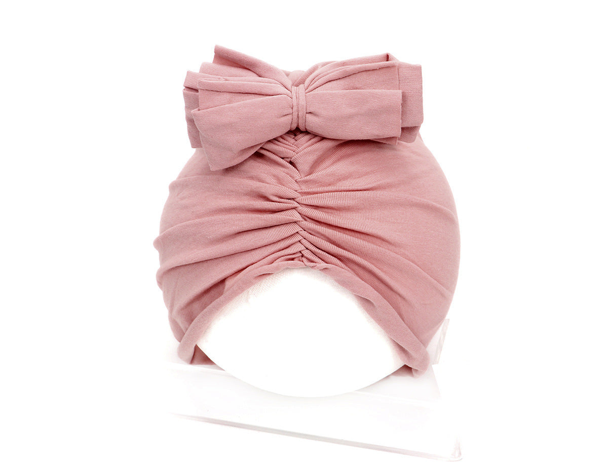 Cute Baby Hat Newborn Soft Baby Girl Hat Turban Infant Toddler Baby Cap Bonnet Headwraps - Nyaabs