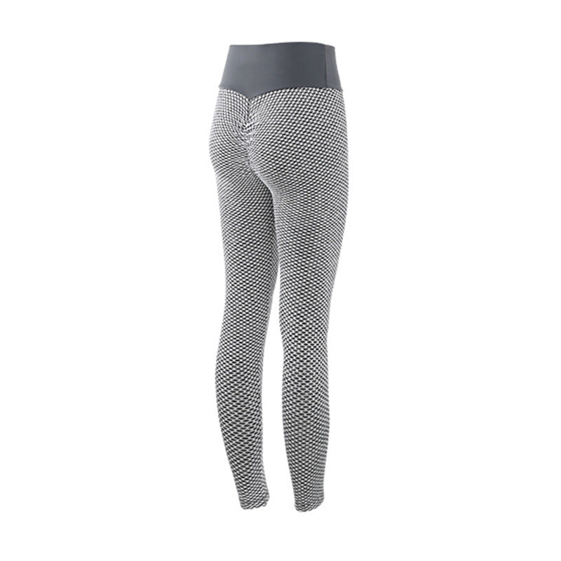 Plaid Leggings Fitness Yoga Pants Women's Seamless High Waist Breathable Gym Leggings - Nyaabs