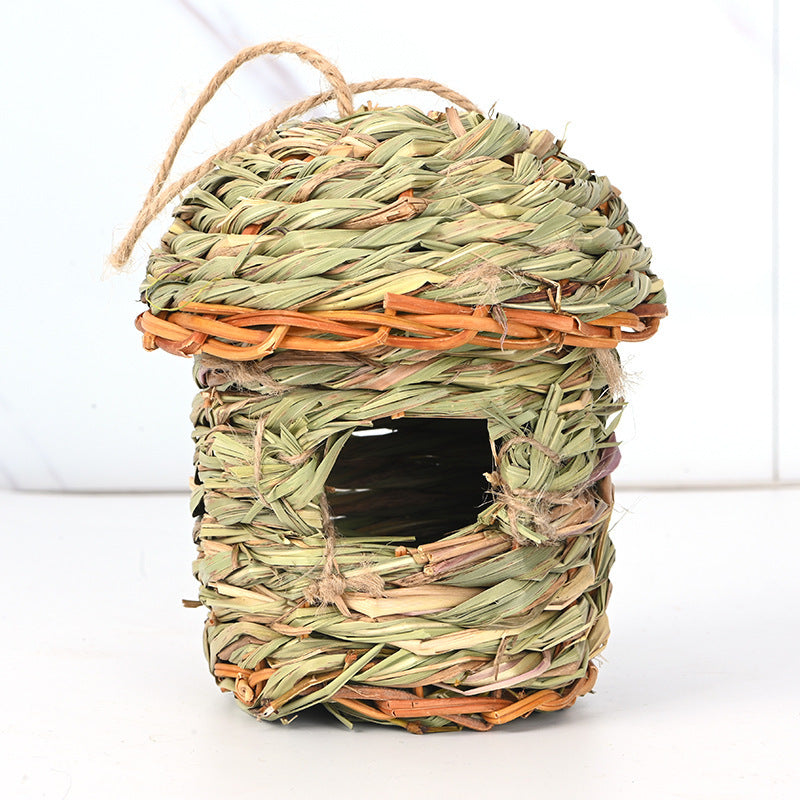 Creative Straw Birds Nest Handicraft Hand-Woven Straw Bird Cage - Nyaabs