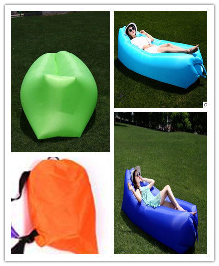 Inflatable Sofa Lazy Bag Camping Air Bed Lounger - Nyaabs