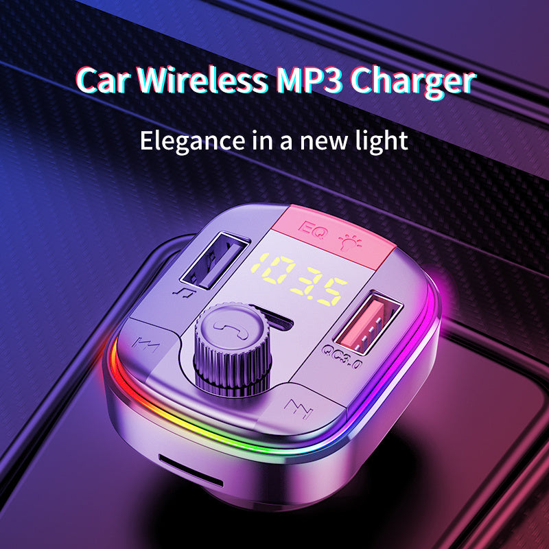 Car MP3 Bluetooth Player PD QC3.0 Fast Charge Car Charger - Nyaabs