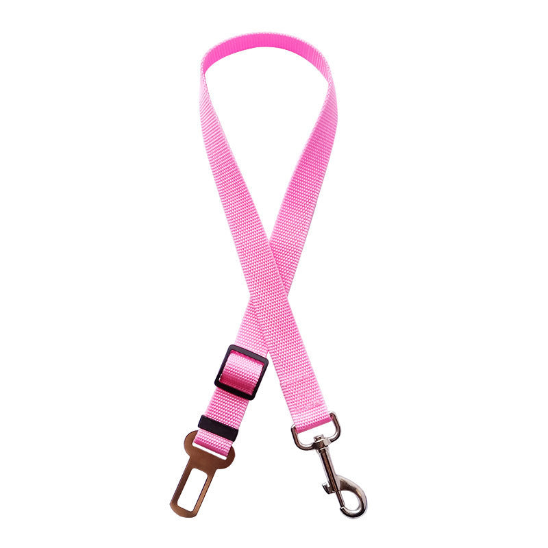 Adjustable Pet Cat Dog Car Seat Belt Pet Seat Vehicle Dog Harness Lead Clip Safety Lever Traction Dog Collars Dogs Accessoires Pets Products nyaabs.com