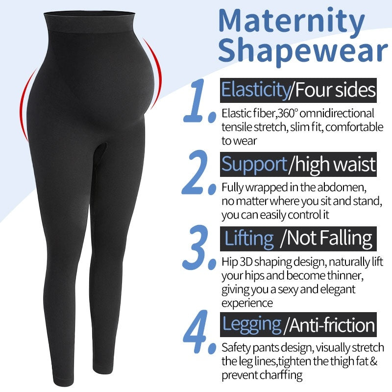 Maternity Leggings High Waist Pants Women Pregnancy Clothes - Nyaabs